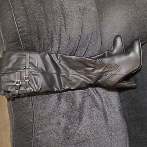 Black over the knee boots